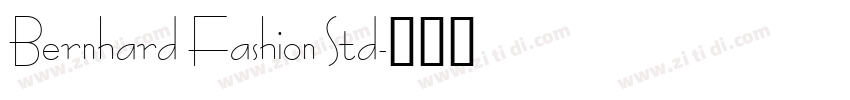 Bernhard Fashion Std字体转换